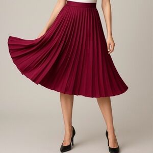 J. Crew Rich Burgundy A-Line Skirt
